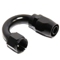 -10AN AN10 180Degree Black Swivel End Fitting Adapter For Oil Fuel Gas Hose Line