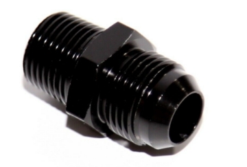 Picture of -10AN Male to 1/2NPT Male Flare Black Thread Aluminum Hose End Fitting Adapter