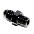 -4AN Male to 1/8NPT Male Flare Thread Aluminum Anodized Fitting Adapter Black