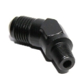 -6AN 6 AN AN-6 Male Flare To 1/8" NPT Thread 45 Degree Fitting Adapter Black