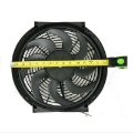 14" High Performance Electric Slim Radiator Cooling Fan w/Mounting Kit Black