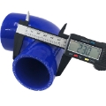 1Pcs 2" To 3" Blue 90 Degree Silicone Hose Coupler 4 layer Polyester