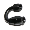 1Pcs AN4 4AN AN-4 180 Degree Swivel Hose End Fitting Adapter Black
