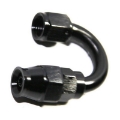 1Pcs AN4 4AN AN-4 180 Degree Swivel Hose End Fitting Adapter Black
