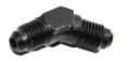 Picture of 1x 4AN Male to Male AN4 Fitting Adapter Black 45 Deg Swivel Fuel Oil Gas Line