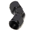 1x Black AN10 Female to 10AN AN-10 Female 45 Degree Flare Swivel Fitting Adapter
