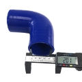 2" to 2.5" 90 Degree 4-PLY Silicone Turbo/Intake/Intercooler Coupler Hose Blue