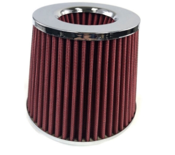 Picture of 3" Red Performance High Flow Cold Air Intake Cone Replacement Dry Filter