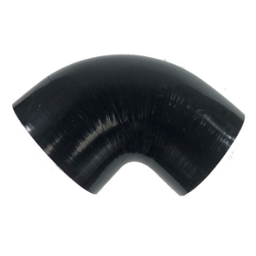 3.5" To 4" Silicone 90 Degree Hose Reducer Pipe Universal 89mm To 102mm Black