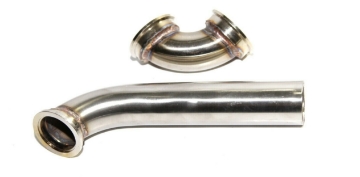 Picture of 38MM V-band Wastegate Exhaust Dump Tube Pipe+44MM 90 Degree Elbow Inlet Adapter