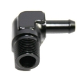 3/8NPT Male to 3/8" Hose Barb Black 90 Degree Aluminum Fitting Adapter Universal