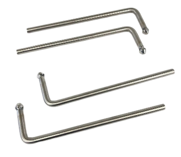 Picture of 4 Pieces of ExhaustHanger 10-inch Length, 0.47" Rod Stainless Steel Swinging