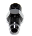 Picture of 4AN AN-4 TO M12X1.5 NPT Male Thread Aluminum Anodized Fitting Adapter BLACK
