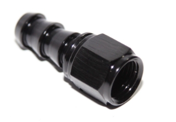 Picture of 6AN AN-6 Straight Swivel Fuel Oil Gas Line Push-on Lock Hose End Fitting Black