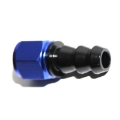 6AN AN-6 Straight Swivel Fuel Oil Gas Line Push-on Lock Hose End Fitting BLUE