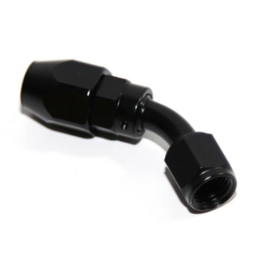 AN-4 AN4 45° Swivel-Seal Fuel Oil Gas Line Hose End Fitting Adapter Black EMUSA