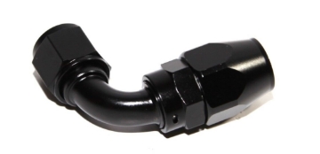 Picture of AN-8 AN8 90° Deg Swivel Fuel Oil Gas Line Hose End Fitting Adapter BLACK