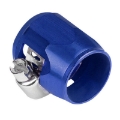 AN10 AN-10 PUSH ON HOSE END COVER CLAMP FINISHER BLUE ALUMINUM ANODIZED FITTING