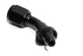 Picture of AN4 4AN AN-4 45 Degree Black Swivel Fuel Oil Gas Line Push-on Hose End Fitting