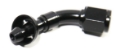 Picture of AN4 4AN AN-4 45 Degree Black Swivel Fuel Oil Gas Line Push-on Hose End Fitting