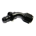 AN6 6AN AN-6 45° Swivel Fuel Oil Gas Line Push-on Hose End Fitting Black New