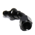 AN6 6AN AN-6 45° Swivel Fuel Oil Gas Line Push-on Hose End Fitting Black New