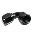 AN8 8AN Female to AN-8 Female 90 Degree Swivel Fuel Oil Gas Line Fitting Black