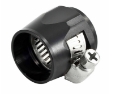 Picture of AN8 AN-8 Push On Hose End Cover Clamp Finisher Black Aluminum Anodized Fitting