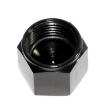 Black -8 AN Female AN Flare Fitting Cap 8 AN Block Off Aluminum High Quality