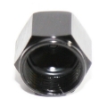 Black -8 AN Female AN Flare Fitting Cap 8 AN Block Off Aluminum High Quality