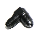 EMSUA 90 Deg Swivel Fuel Oil Gas Line 4AN Male to Male AN4 Fitting Adapter Black