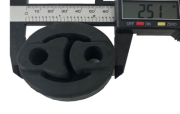 Picture of Exhaust System Insulator Black Rubber Reduces Vibration Fit Toyota Honda Black