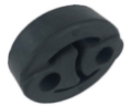 Picture of Exhaust System Insulator Black Rubber Reduces Vibration Fit Toyota Honda Black