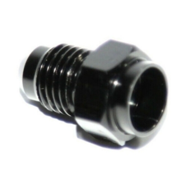 New -4AN Male to Weld-On straight Flare Hose End Fitting Adapter Black