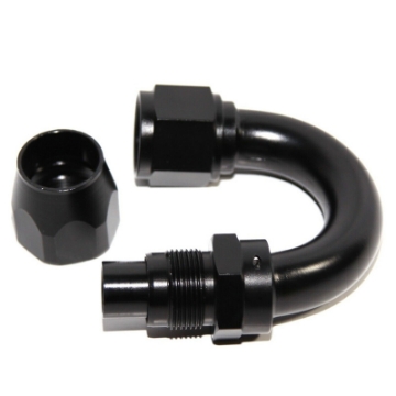 New Black+Black AN12 180° Swivel-Seal Fuel Oil Gas Line Hose End Fitting Adapter