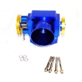 New Fits Universal 70MM Billet Throttle BLUE Body Gold Throttle Connection Mazda