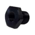 One (1) Black Aluminum Oil Filter with 1/2-28 to 3/4-16 Threading