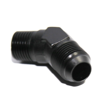 (one) 45 Degree AN10 10AN Male to 1/2NPT Male Fuel Oil Gas Line Fitting Adapter