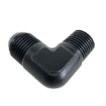 (one) 90 Degree AN10 10AN Male to 1/2NPT Male Fuel Oil Gas Line Fitting Adapter
