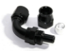 Picture of (one) AN10 10AN AN-10 90°Degree Swivel Fuel Oil Gas Line Hose End Fitting Black