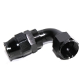 (one) AN12 12AN AN-12 90 Degree Swivel Fuel Oil Gas Line Hose End Fitting Black
