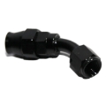 (one) AN4 4AN AN-4 45° Degree Swivel Fuel Oil Gas Line Hose End Fitting Black