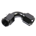 (one) AN6 Female to 6AN AN-6 Female 90 Degree Flare Swivel Fitting Adapter Black
