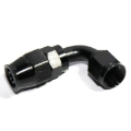 (one) AN8 8AN AN-8 90 Degree Swivel Fuel Oil Gas Line Hose End Fitting Black