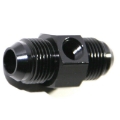 (one) Black 8AN to Male AN8 Straight Fitting Adapter+1/8NPT Pressure/Temp Port