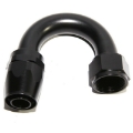 (one)16AN-AN16 180Degree Swivel Oil/Fuel/Gas Line Hose End Fitting Adapter Black