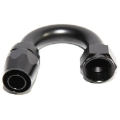 (one)16AN-AN16 180Degree Swivel Oil/Fuel/Gas Line Hose End Fitting Adapter Black