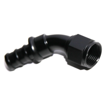 (one)45 Degree AN12 12AN AN-12 Push On/ Push Lock Hose End Fitting Adapter Black