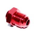 Red -6AN Male to Weld-On Flare Aluminum Hose End Fitting Adapter 0 Degree