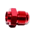 Red -6AN Male to Weld-On Flare Aluminum Hose End Fitting Adapter 0 Degree